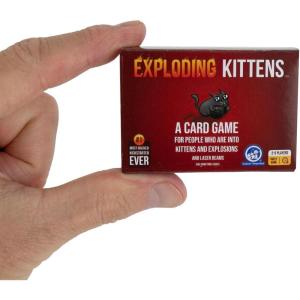 imageWorlds Smallest Exploding Kittens Hilarious Game for Family Game Night in Miniature Size  Travel Game  Funny Card Games  for Ages 8 and up