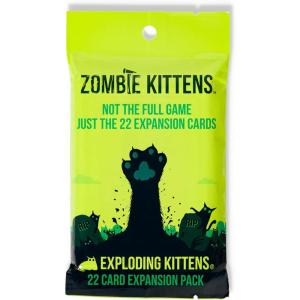 imageExploding Kittens Zombie Kittens Expansion Pack 25 Players  Ages 7  15 Minutes to Play  Zombie Kittens Original Game Required  Party Game Family Game Night Kid and Adult Card GameExpansion Zombie Kittens