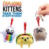 imageJust Toys Exploding Kittens 3 Plush Backpack Hanger  Officially Licensed Soft Fall 2024 Hazel Series BlindBox Keychain Plush for Kids ampamp Fans