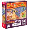 imageCats Playing Craps Jigsaw Puzzle by Exploding Kittens  500 Pieces Ideal for Adults Teens and Kids  A Funny and Artistic CatThemed PuzzleSpicy Scream  500 Piece
