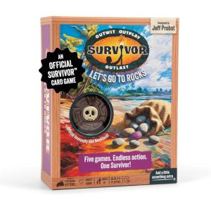 imageExploding Kittens Survivor Lets Go to Rocks Game for Ages 8 2 to 6 Players Strategy and Challenge Party Game with Rocks Cards and Immunity NecklaceLets Go to Rocks