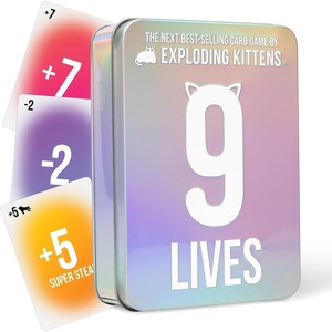 image:imageExploding Kittens 9 Lives Tin The FastPaced Card Game Thats Easy to Learn and Impossible to Stop Playing  26 Players Aged 7  Great for Parties and Family Game Night