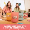 image:imageExploding Kittens Boba Blast 26 Players Age 7 Rapid Fire Game  Flip boba discs into cups with spoon launchers tackle trickshot challenges and race through fast travelready rounds