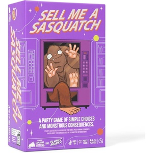 image:imageSell Me a Sasquatch By Exploding Kittens 26 Age 10 Strategy Game  Weve cornered the market on betrayal Bluff negotiate and outsmart your friends in this Planet Money strategy game